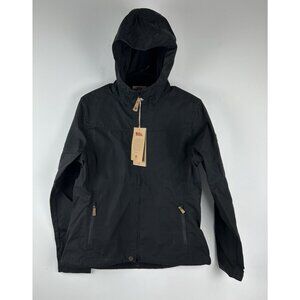 Fjallraven Women's Stina Hooded Jacket G-1000 Water-Resistant Black M NWT